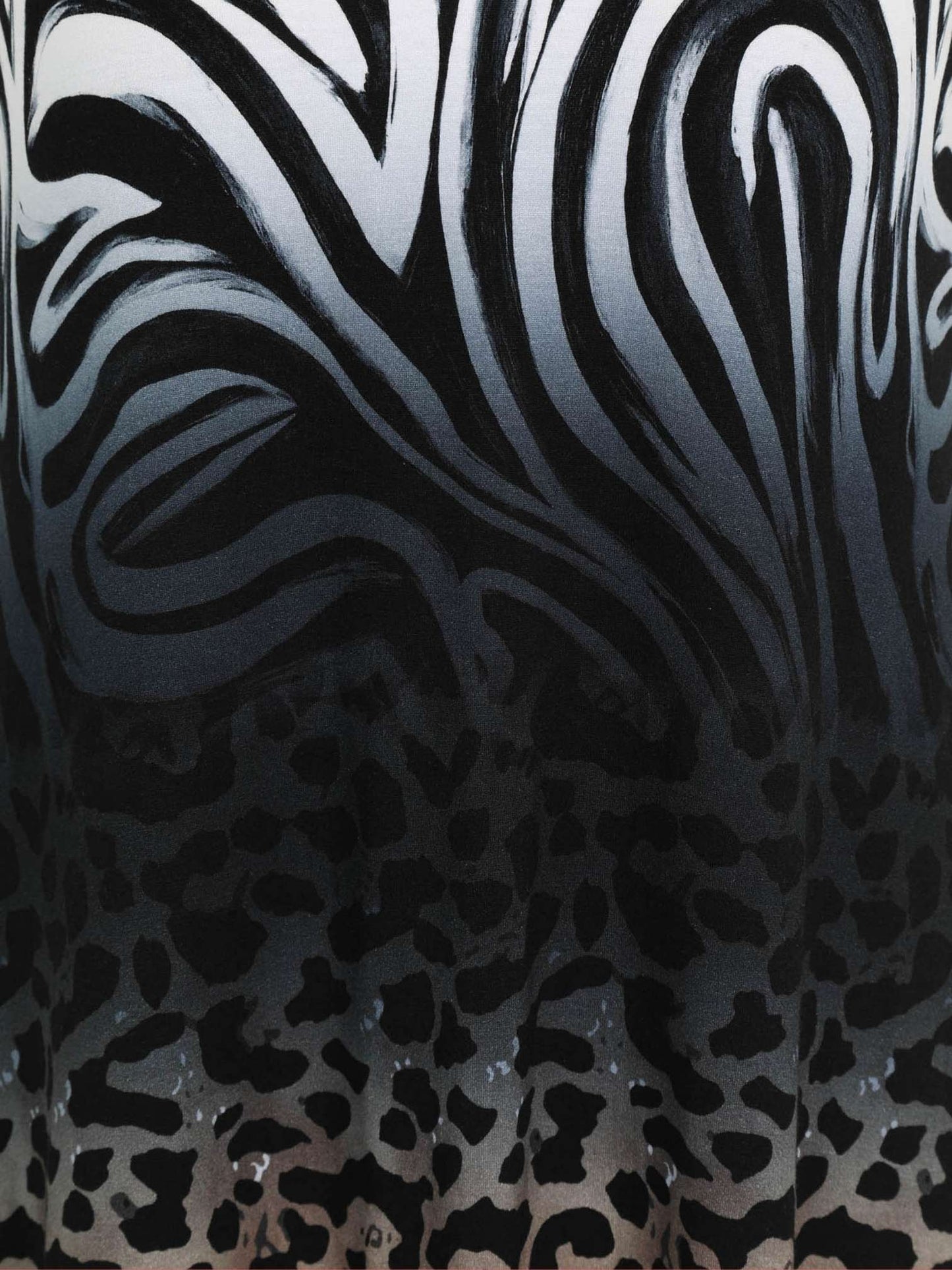 Doris Streich Longshirt Animal-Mix-Print Zebra Leopard große Größen