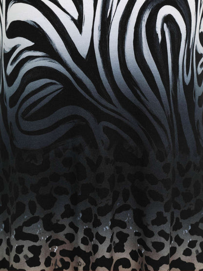 Doris Streich Longshirt Animal-Mix-Print Zebra Leopard große Größen