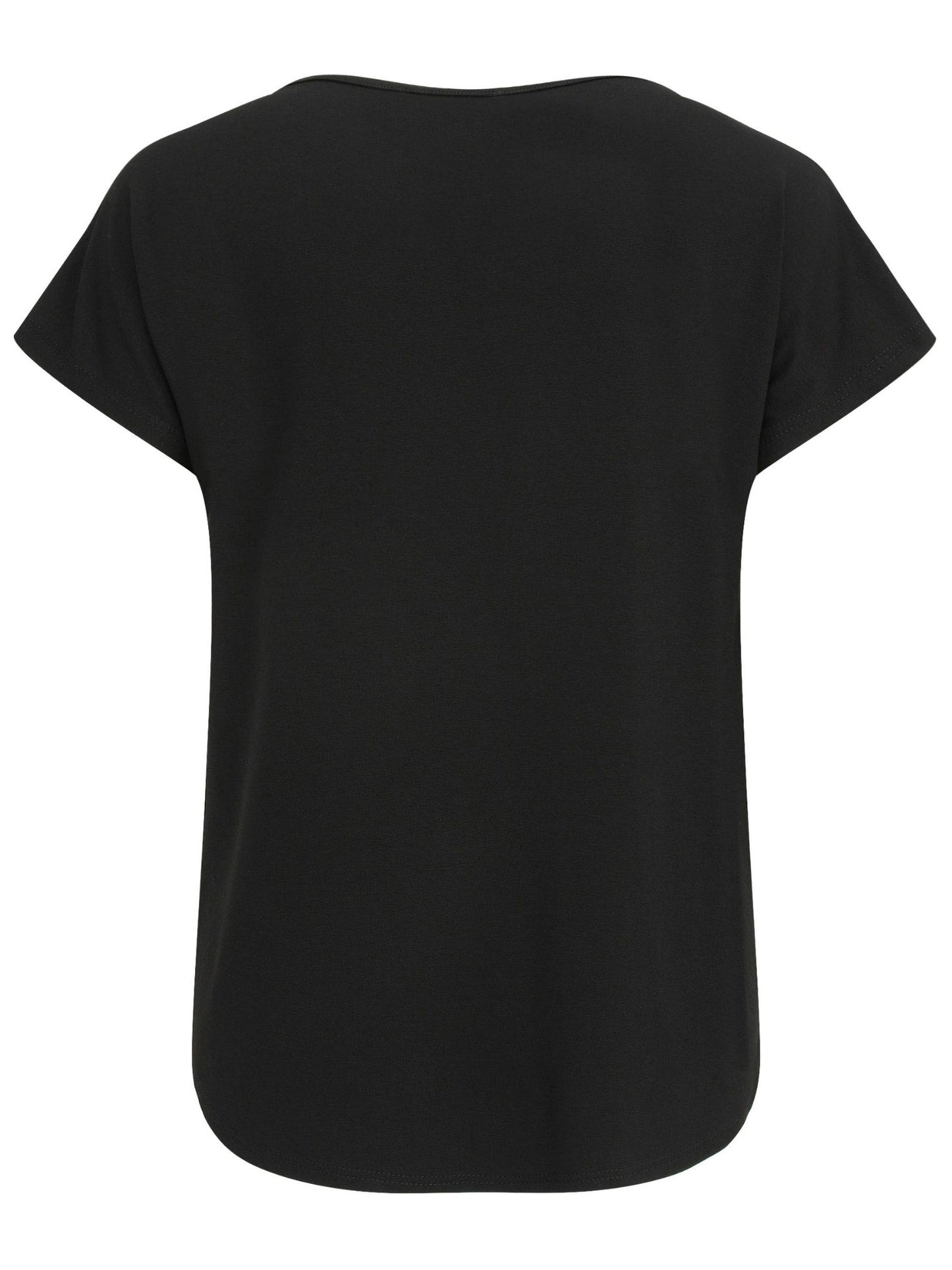 Doris Streich Shirt „Oh La La" – Straß-Print – Schwarz – Große Größen 44–56