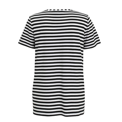 Doris Streich Shirt Schwarz-Weiß gestreift Strass große Größen – Nickis XXL Fashion – Ansicht 2