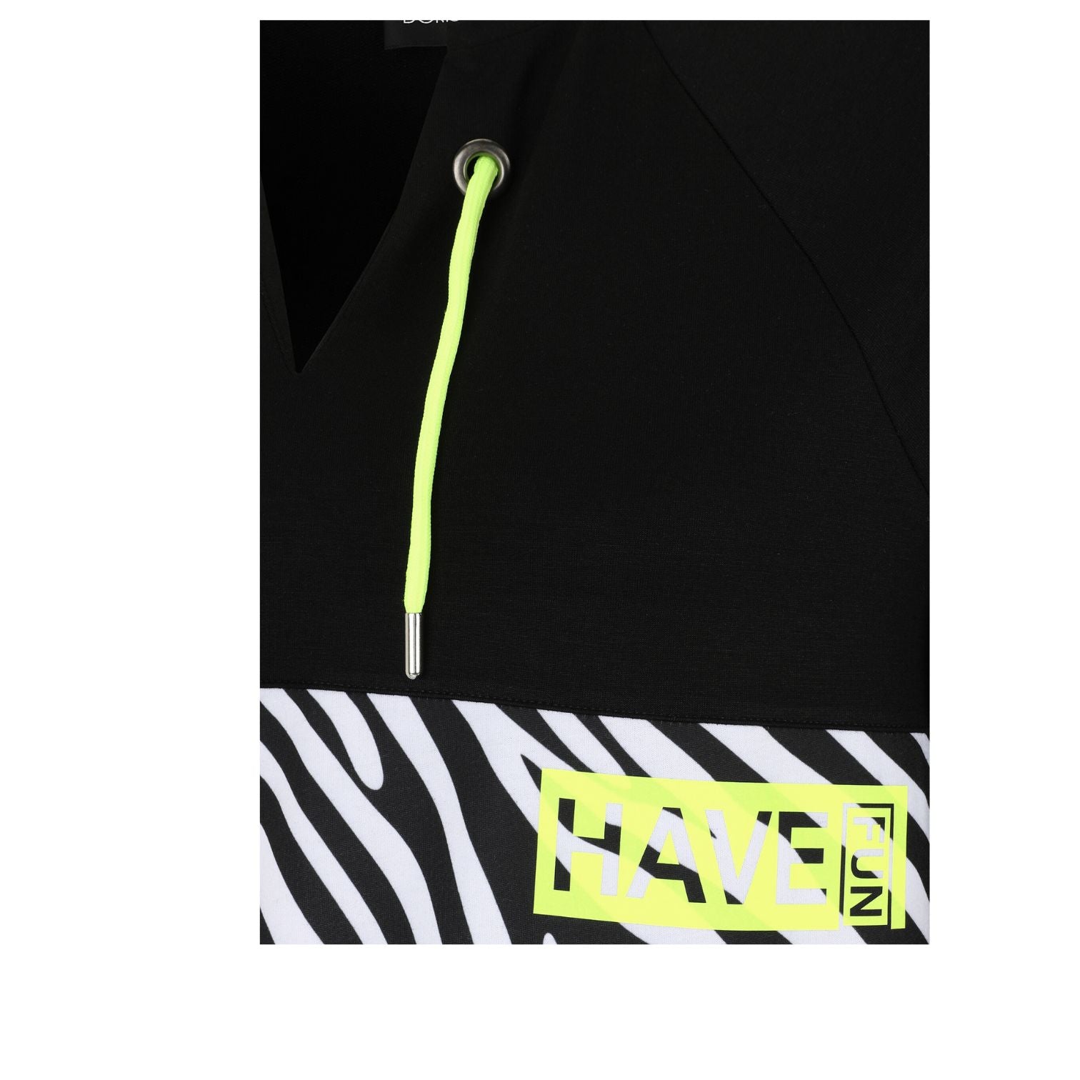 Doris Streich Shirt Schwarz Zebra Neon große Größen – Nickis XXL Fashion – Ansicht 4