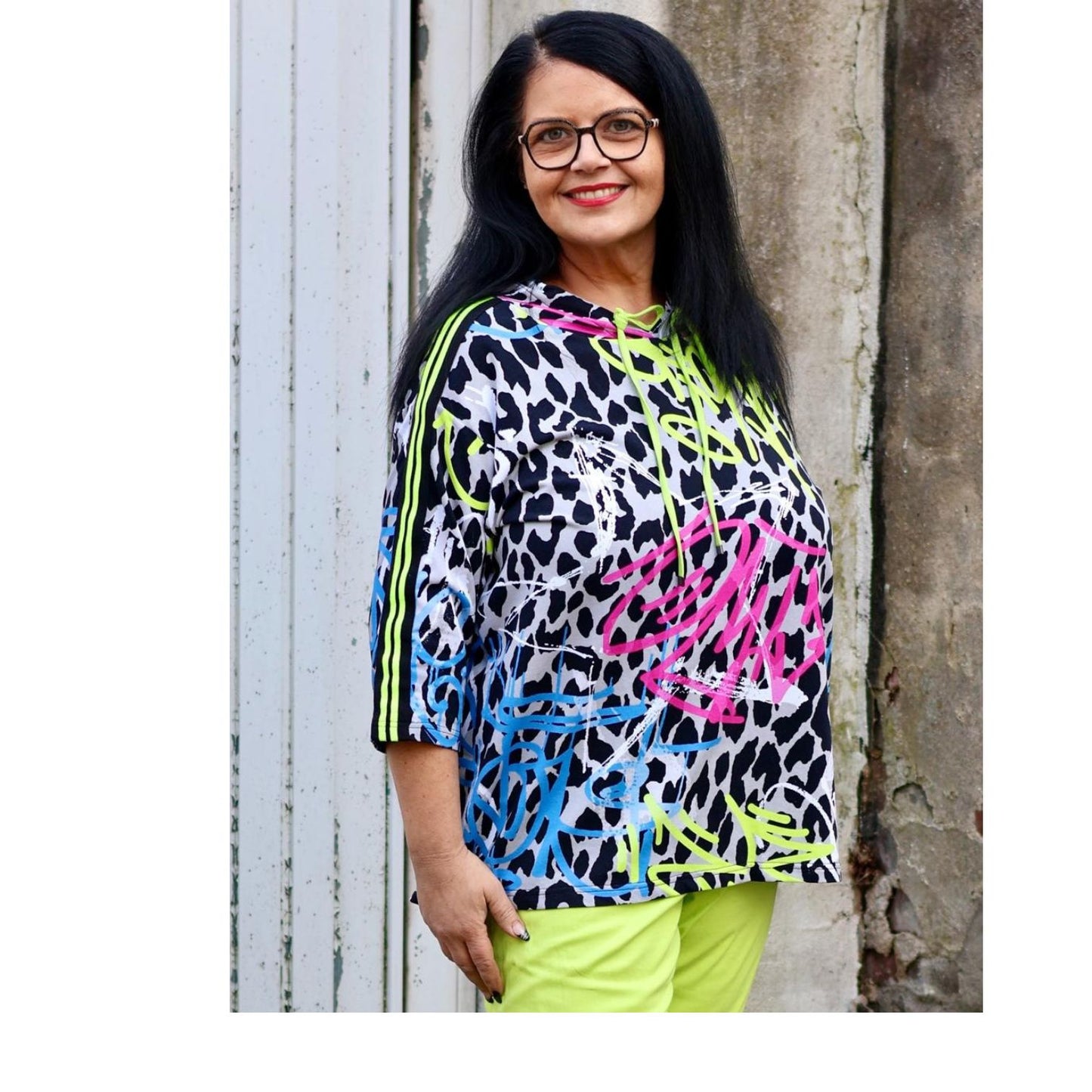 Doris Streich Sweatshirt „Graffiti Animal“ – farbenstark, figurschmeichelnd & herrlich bequem