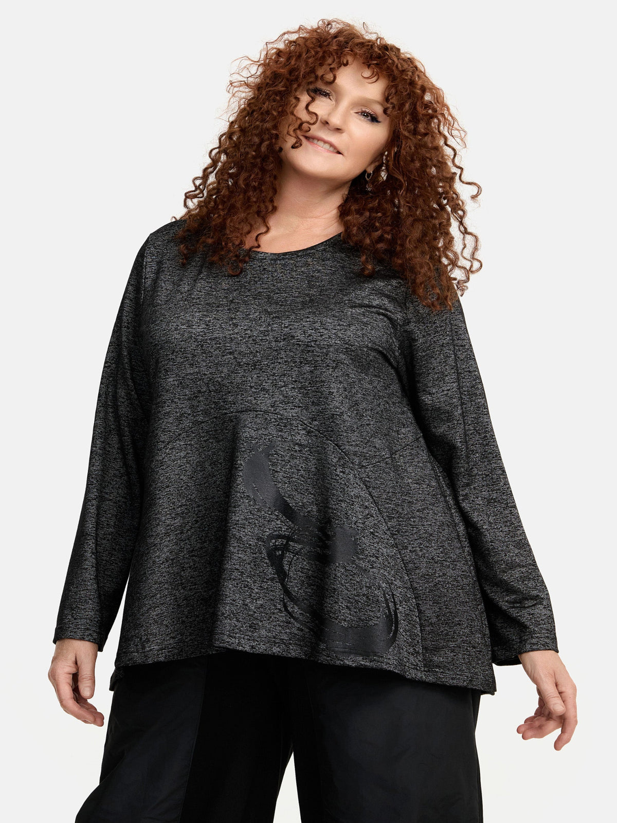 DYB - Do your best Shirt A- Form grau mit schwarzem Motiv 42 - 56