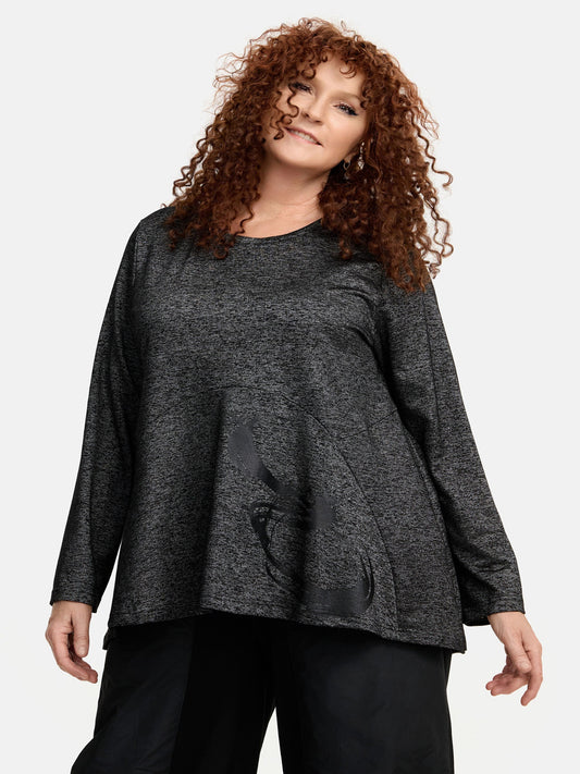 DYB - Do your best Shirt A- Form grau mit schwarzem Motiv 42 - 56