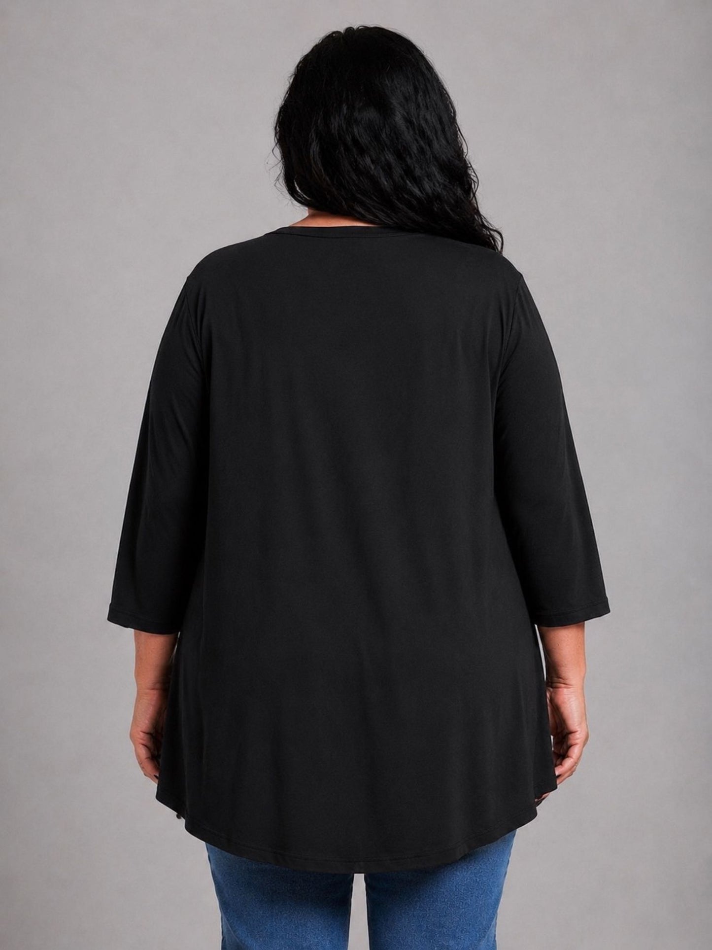 Frenzi Shirt Leoparden-Druck Oversize – Einheitsgröße 44–56, Schwarz/Pink