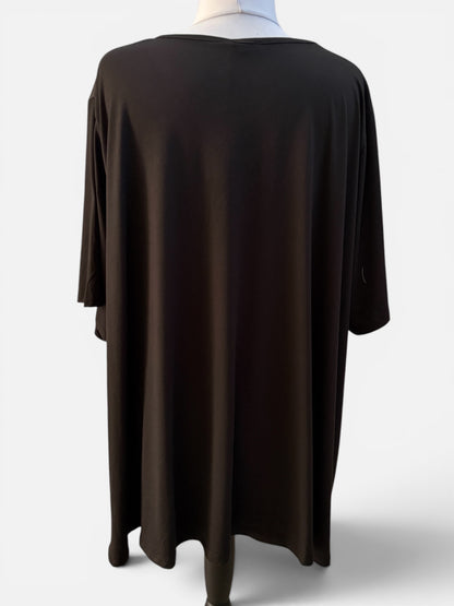 Frenzi Oversize Shirt große Größen – Katzenlook in Pink