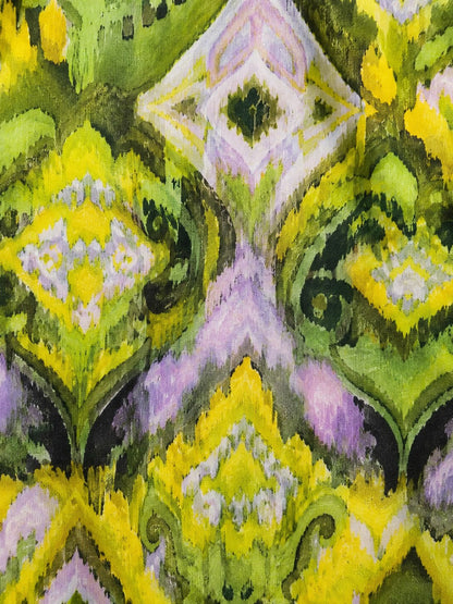 Frenzi Stufenkleid Ikat-Print Türkis-Orange – Einheitsgröße 44–52 (Kopie)