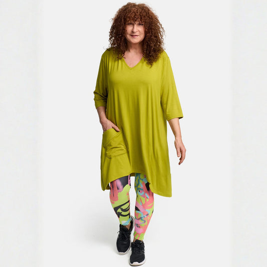 Frenzi4U Leggings Graffiti Print Stretch – Pink Kiwi Multicolor