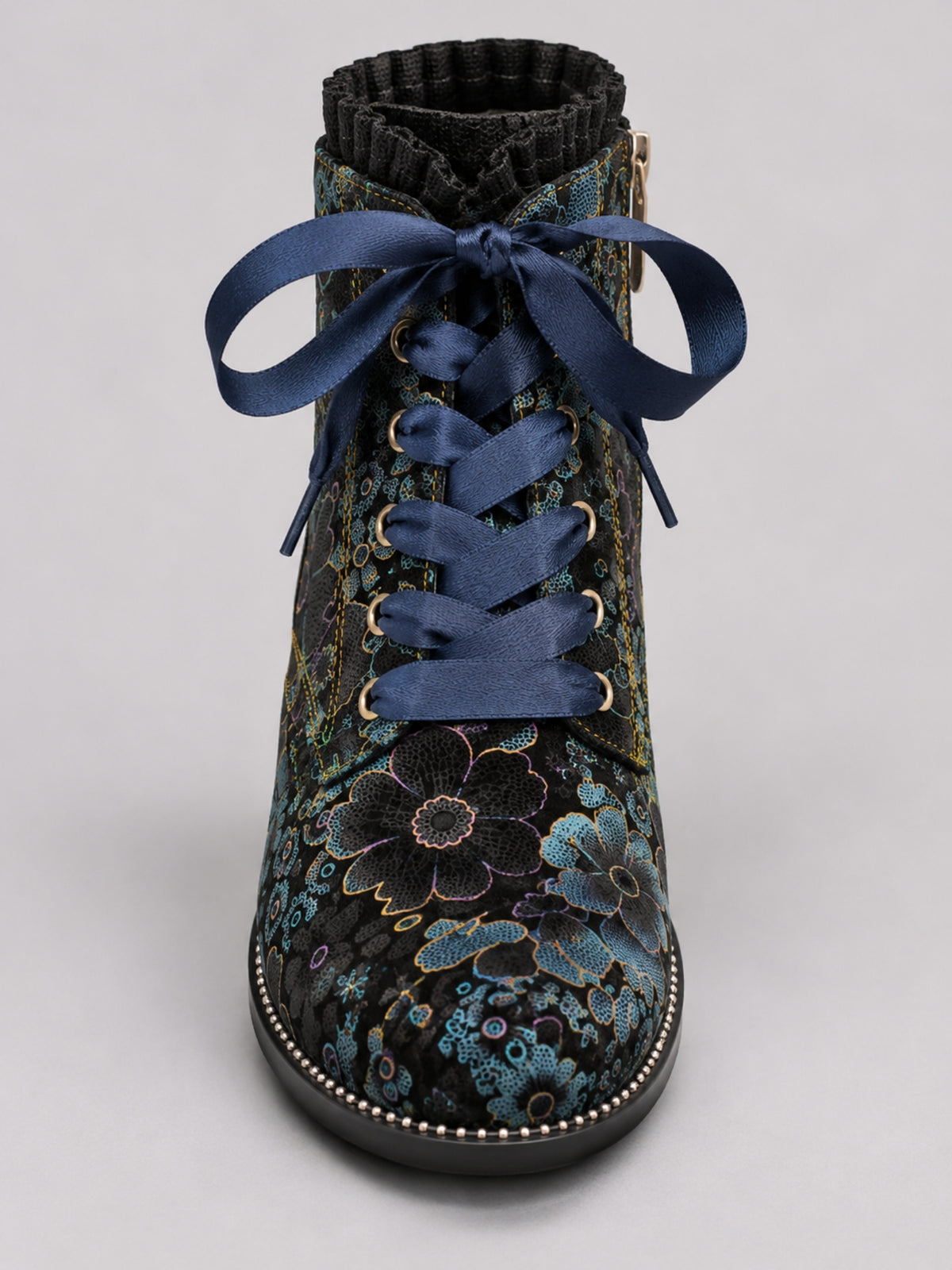 Laura Vita Stiefelette Schnürschuh schwarz blau grün 37 - 44