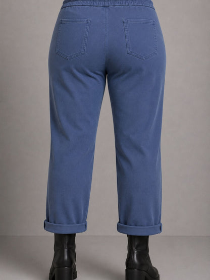 Moonshine Jogpant mit Rundumgummizug – Pink, Orange, Kiwi-Grün, Weiß, Grau, Schwarz & Jeansblau Gr. 40–58