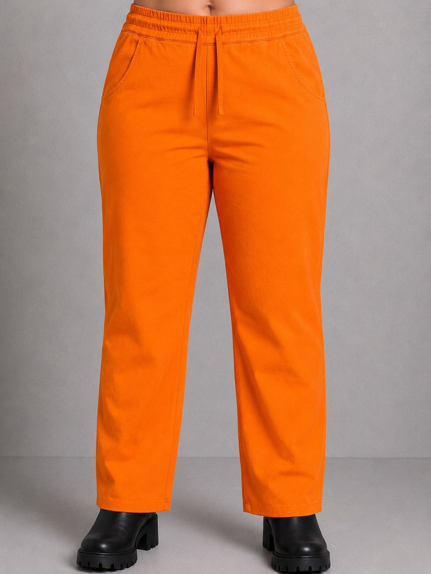 Moonshine Jogpant mit Rundumgummizug – Pink, Orange, Kiwi-Grün, Weiß, Grau, Schwarz & Jeansblau Gr. 40–58