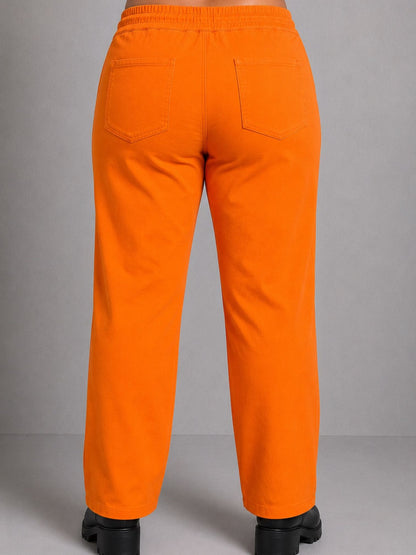 Moonshine Jogpant mit Rundumgummizug – Pink, Orange, Kiwi-Grün, Weiß, Grau, Schwarz & Jeansblau Gr. 40–58