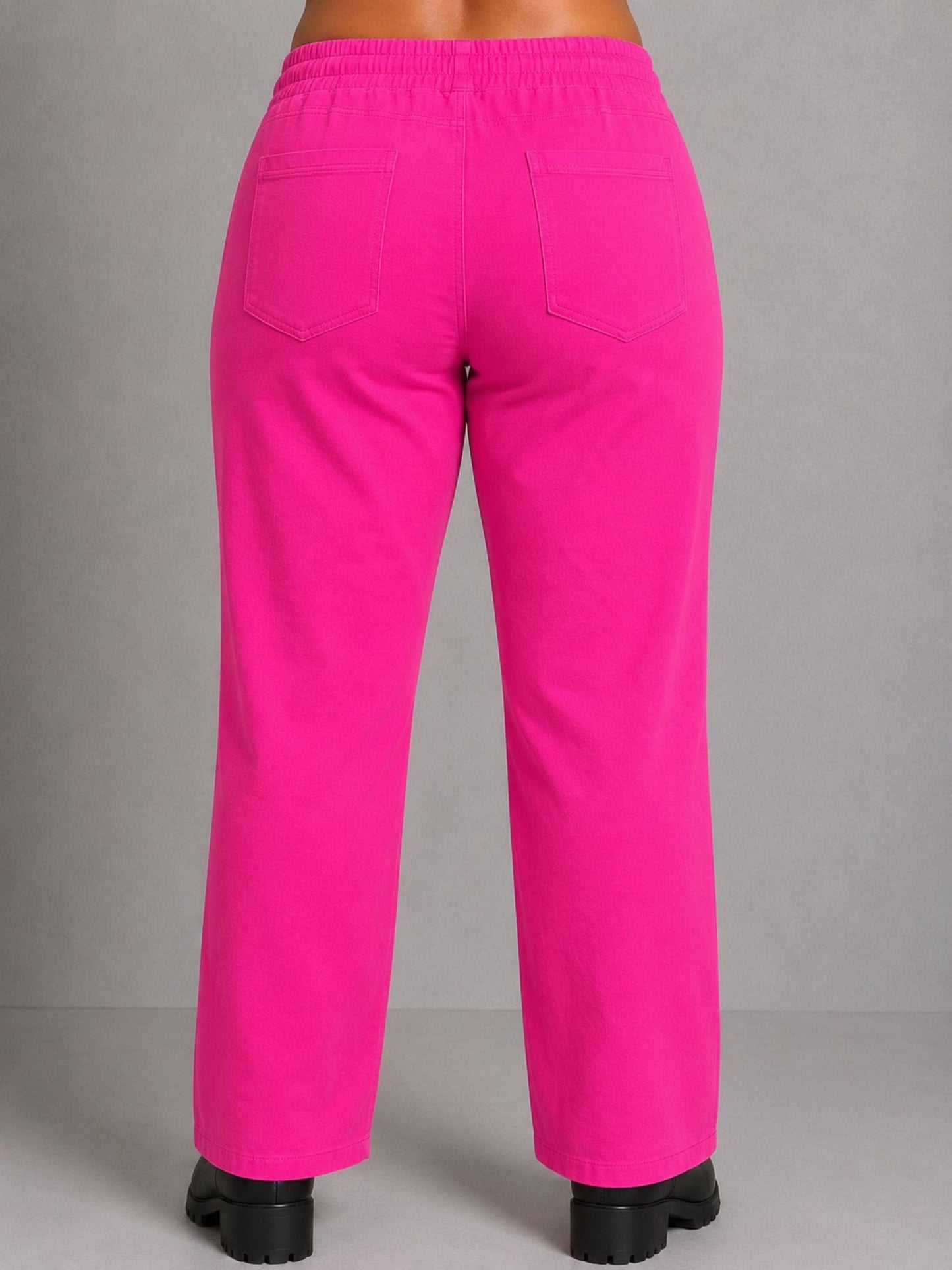 Moonshine Jogpant mit Rundumgummizug – Pink, Orange, Kiwi-Grün, Weiß, Grau, Schwarz & Jeansblau Gr. 40–58