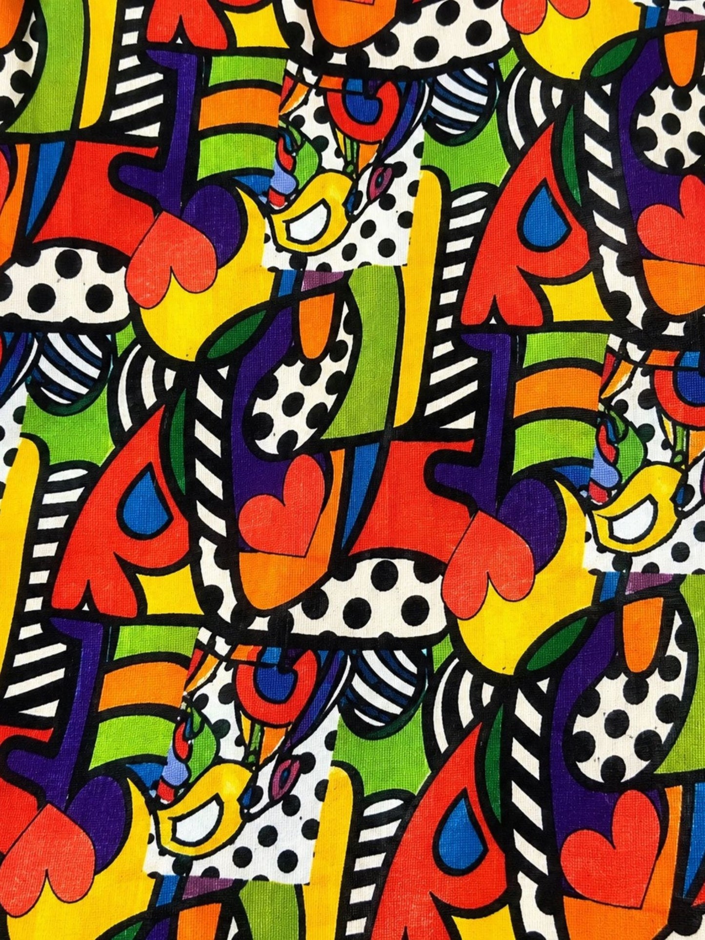 Naveed Wohlfühlhose große Größen 44–58 bunter Grafik-Print