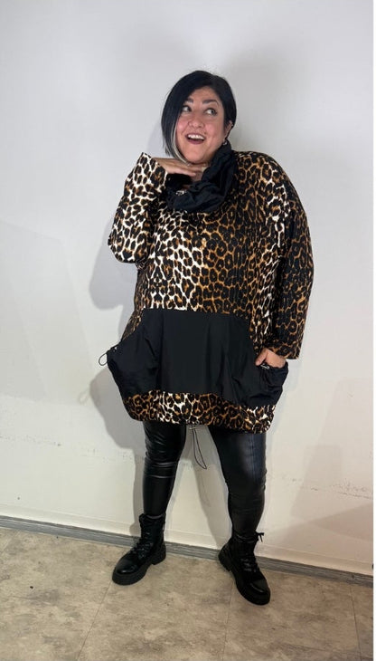 SINNE – A-Linien Kapuzen-Shirt „Red Passion“ Gr 40- 56