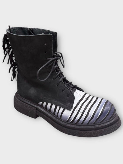 Papucei Schuhe Boot Stiefelette schwarz weiß 38 39 40 41 42 43