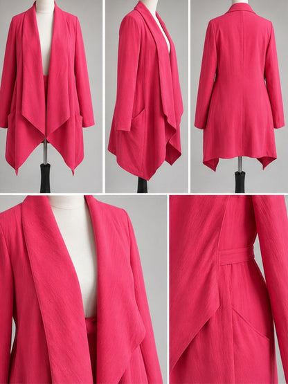 Sinne by Coom Cardigan Jacke große Größen – Orange & Pink
