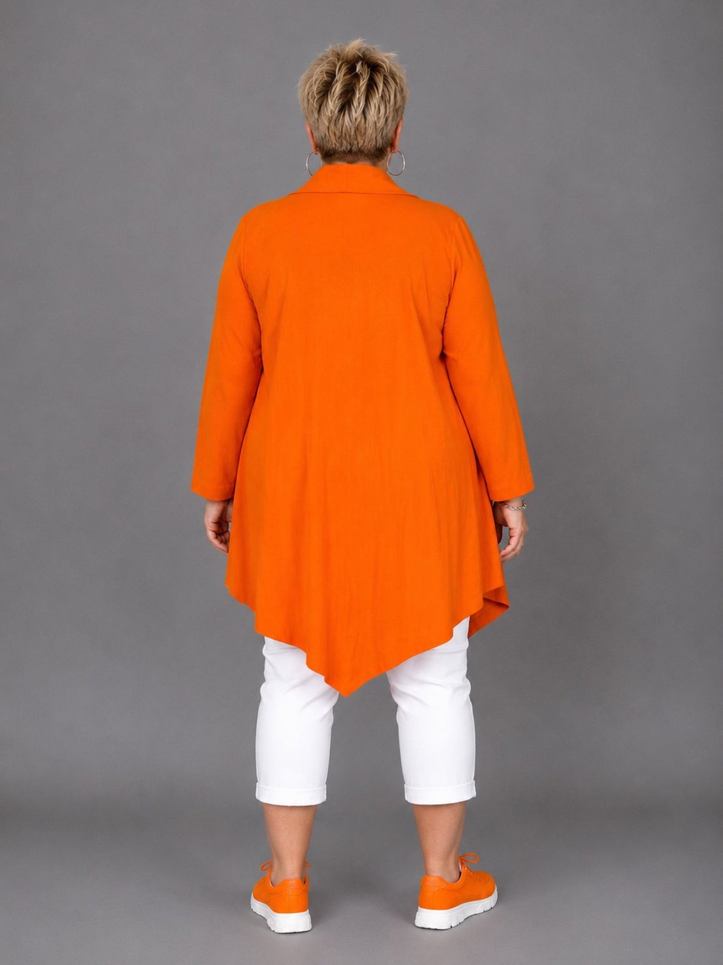 Sinne by Coom Cardigan Jacke große Größen – Orange & Pink