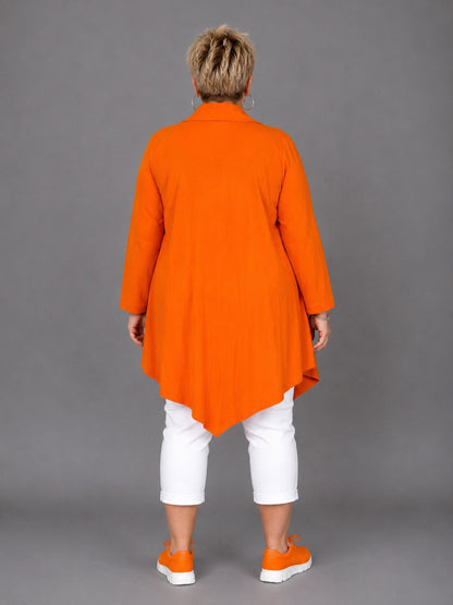Sinne by Coom Cardigan Jacke große Größen – Orange & Pink