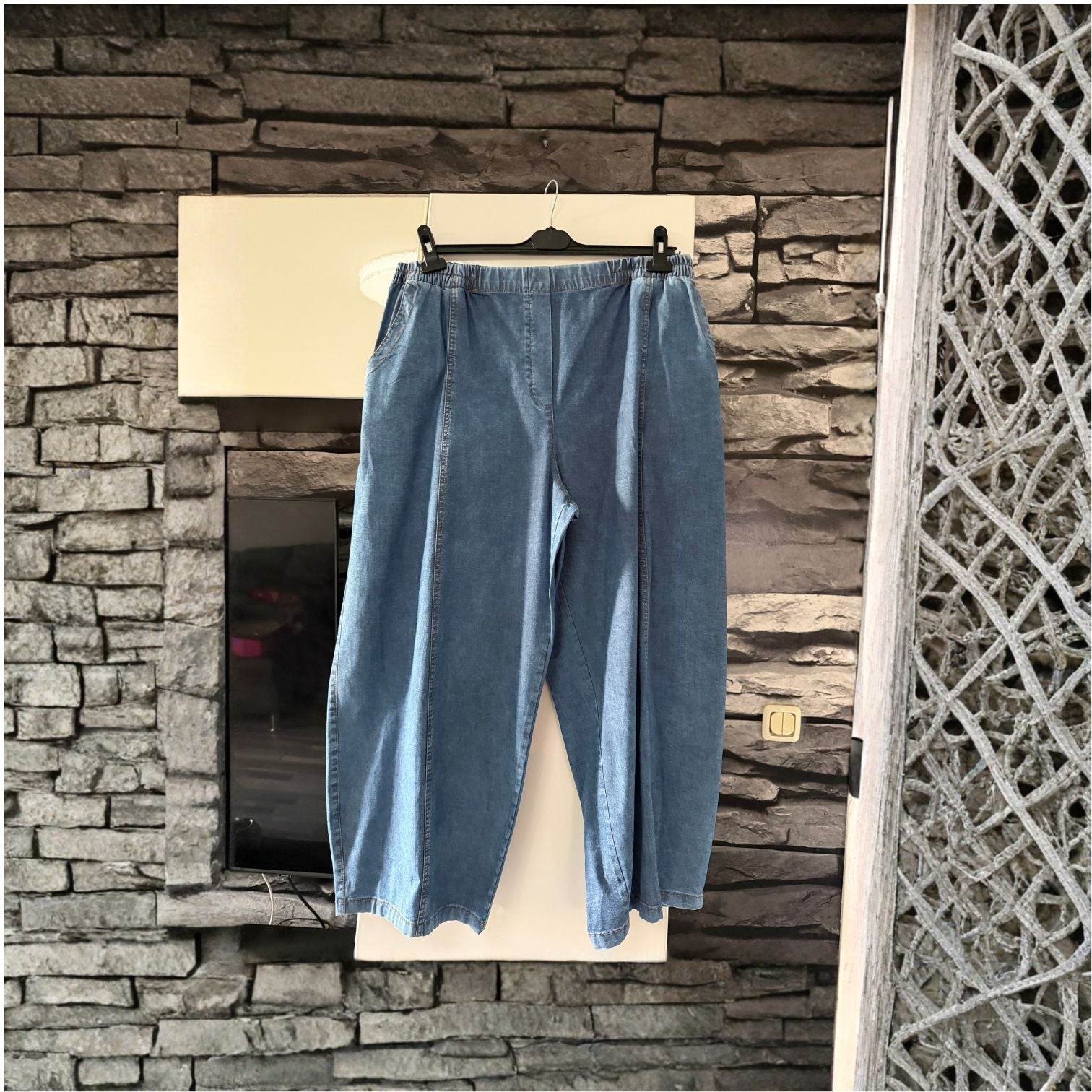 Sinne by Coom Ballonhose Denimblau große Größen – Nickis XXL Fashion – Ansicht 2