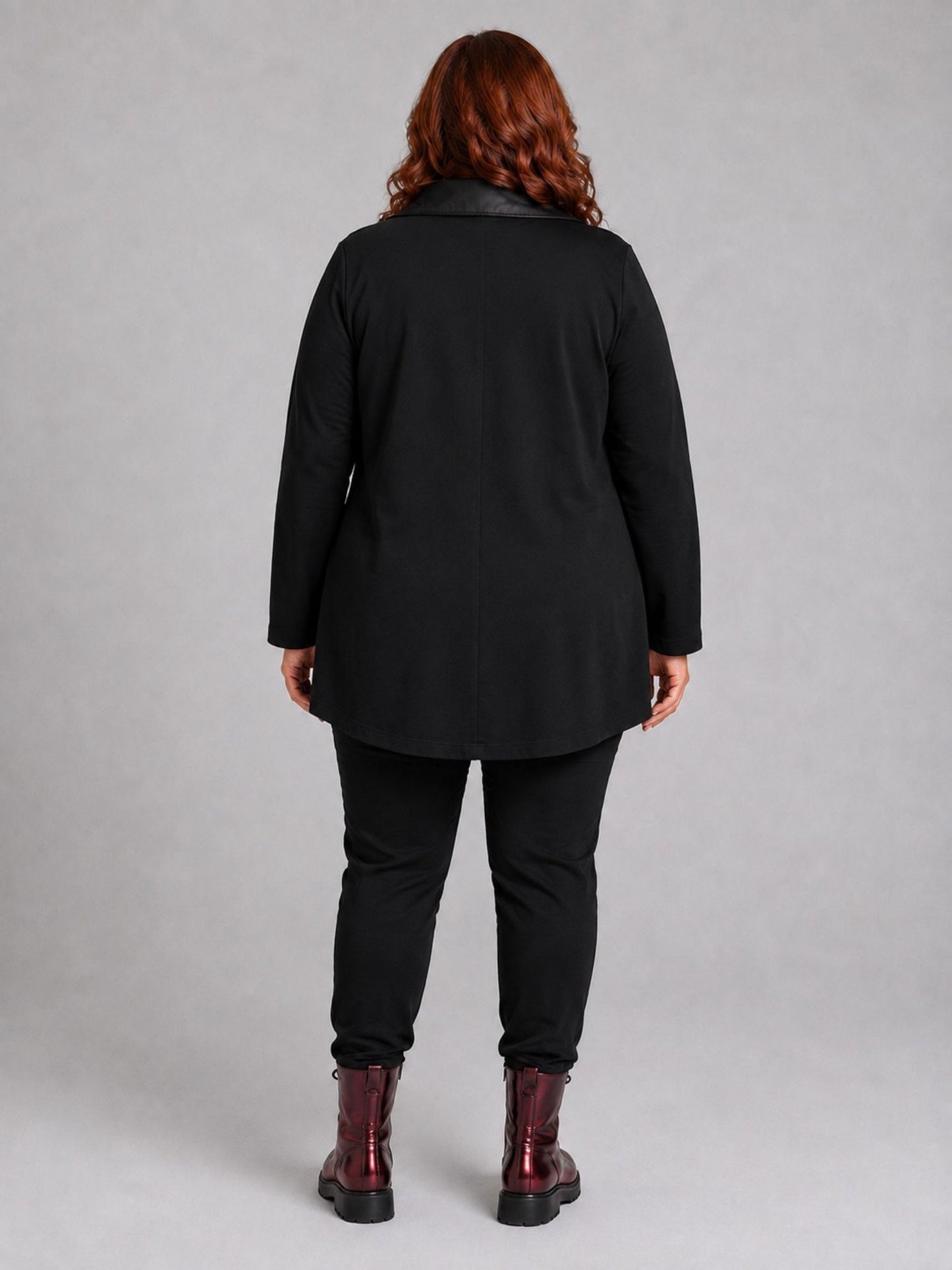 Sinne by Coom Design Tunika Baumwolle mit Microtaft A-Linie – Schwarz Gr. 1–3 (EU 42–58)