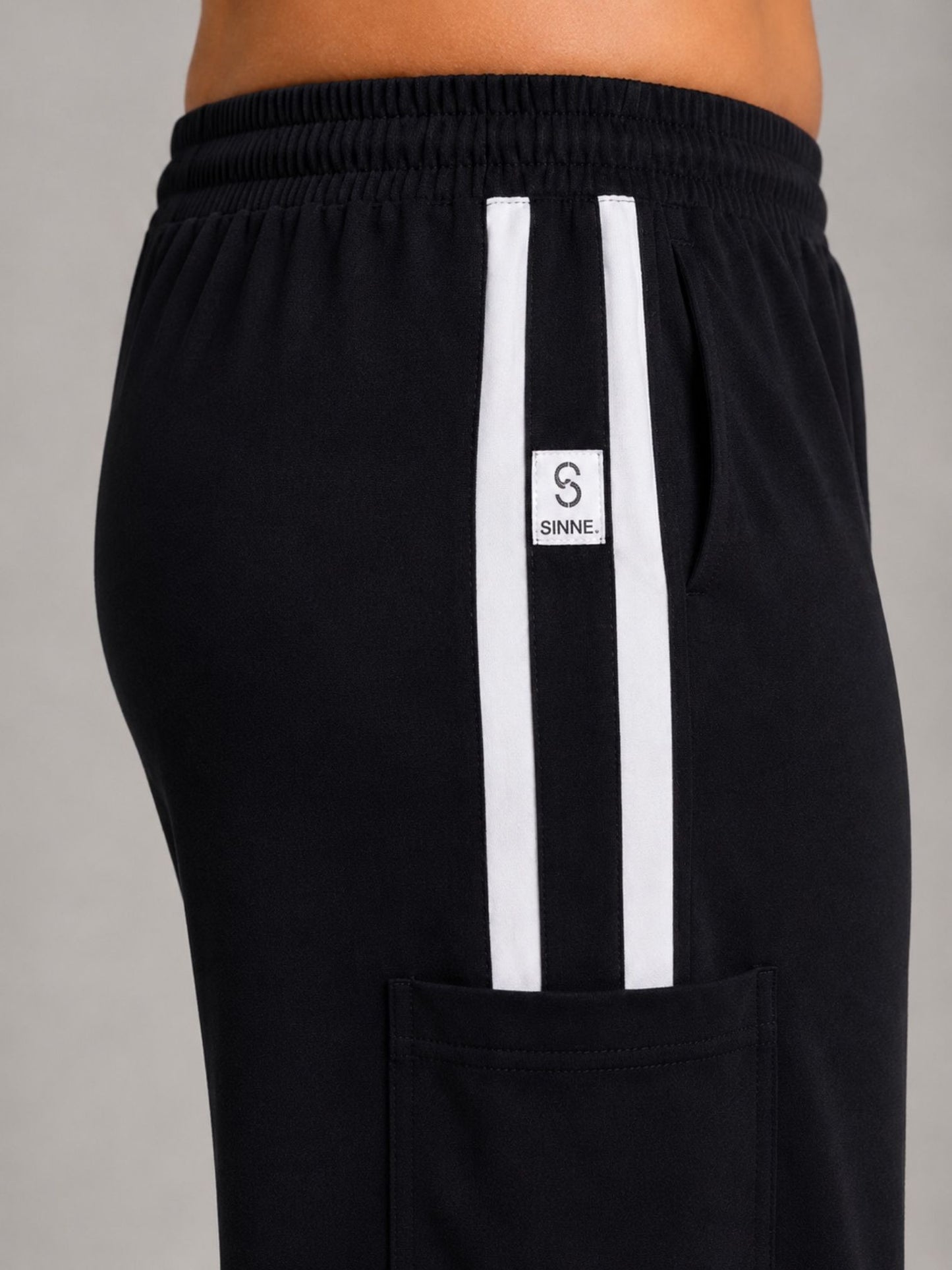 Sinne by Coom Cargo-Hose mit Streifen – Hose große Größen