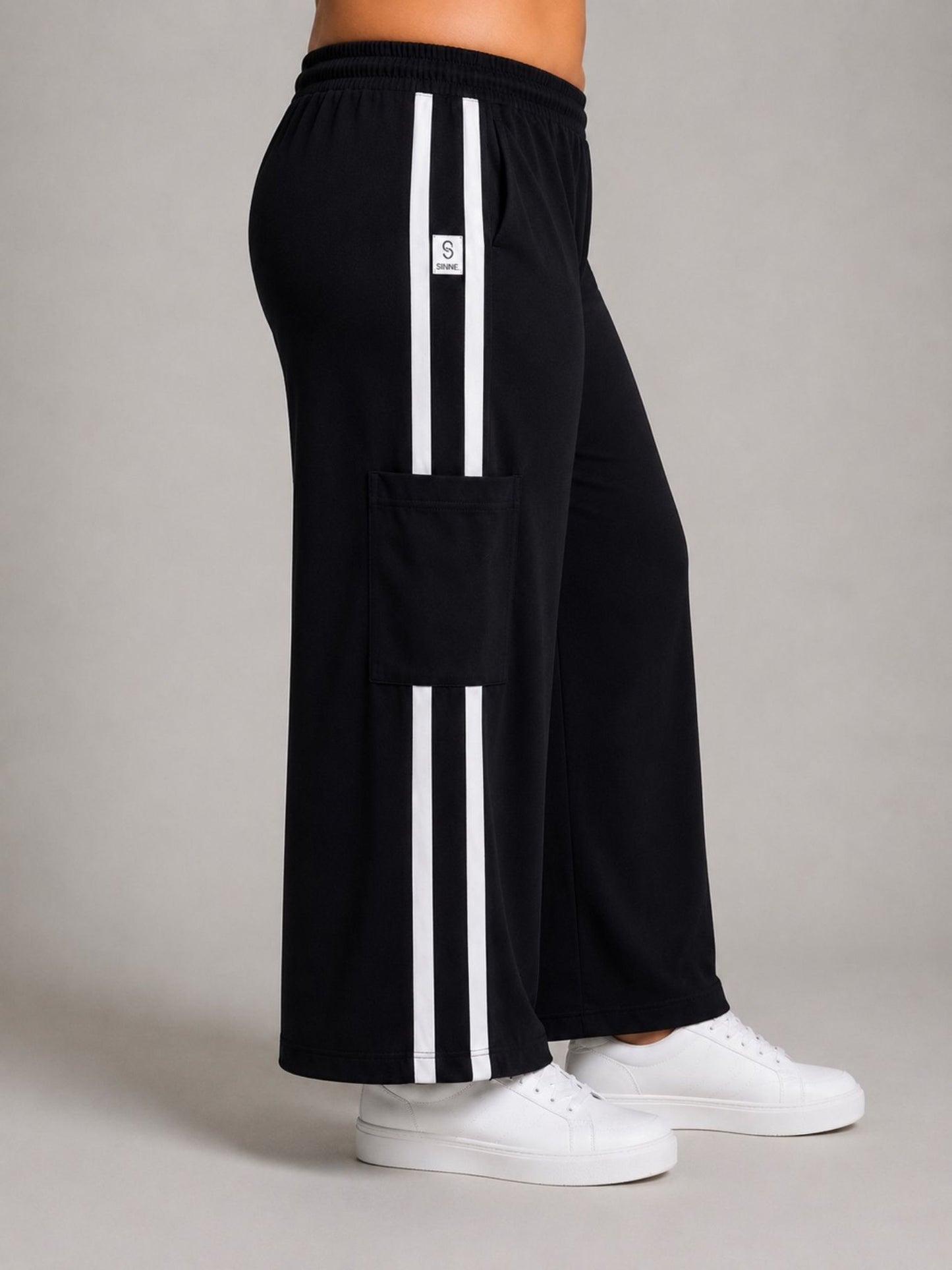 Sinne by Coom Cargo-Hose mit Streifen – Hose große Größen