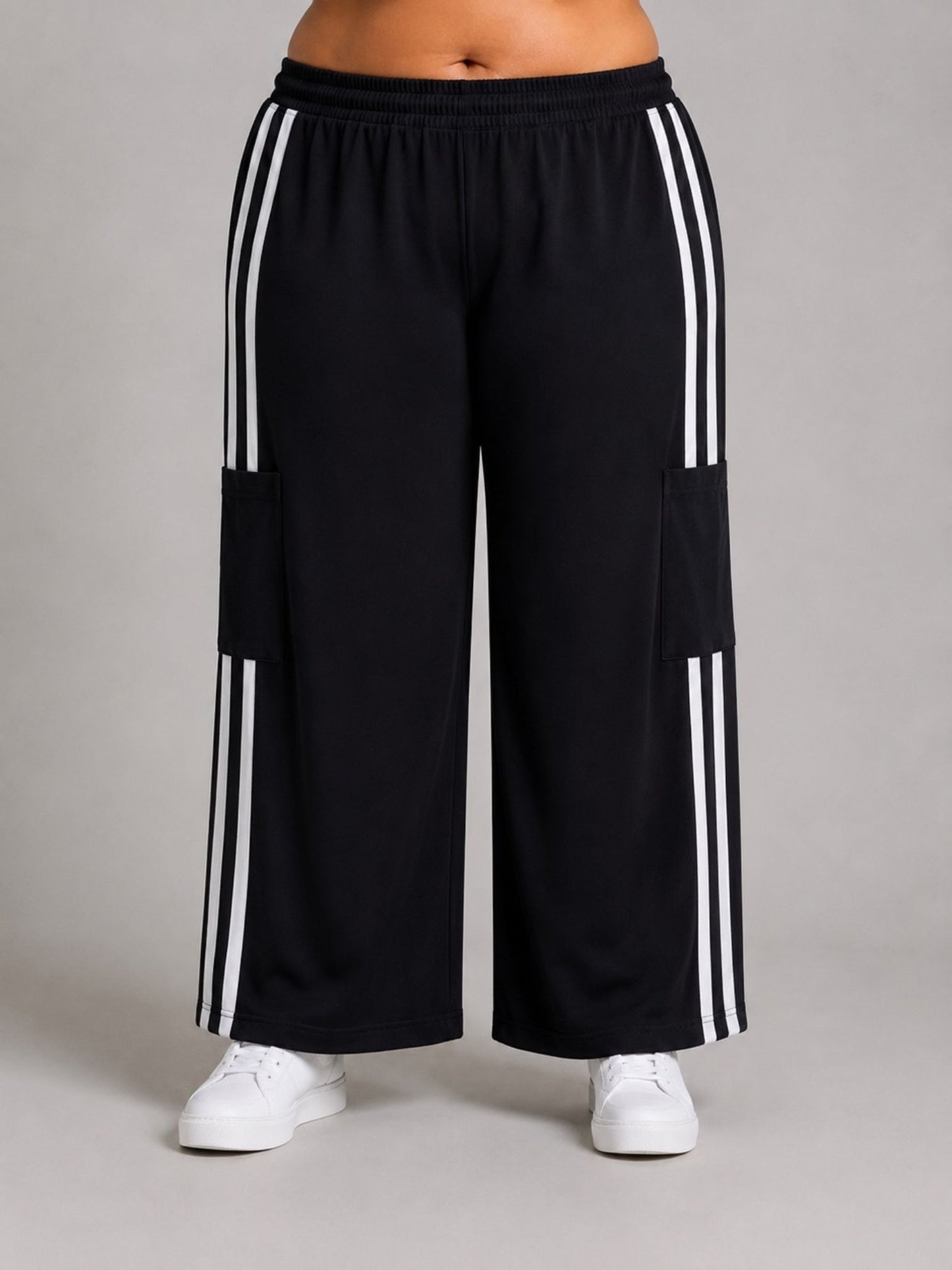 Sinne by Coom Cargo-Hose mit Streifen – Hose große Größen