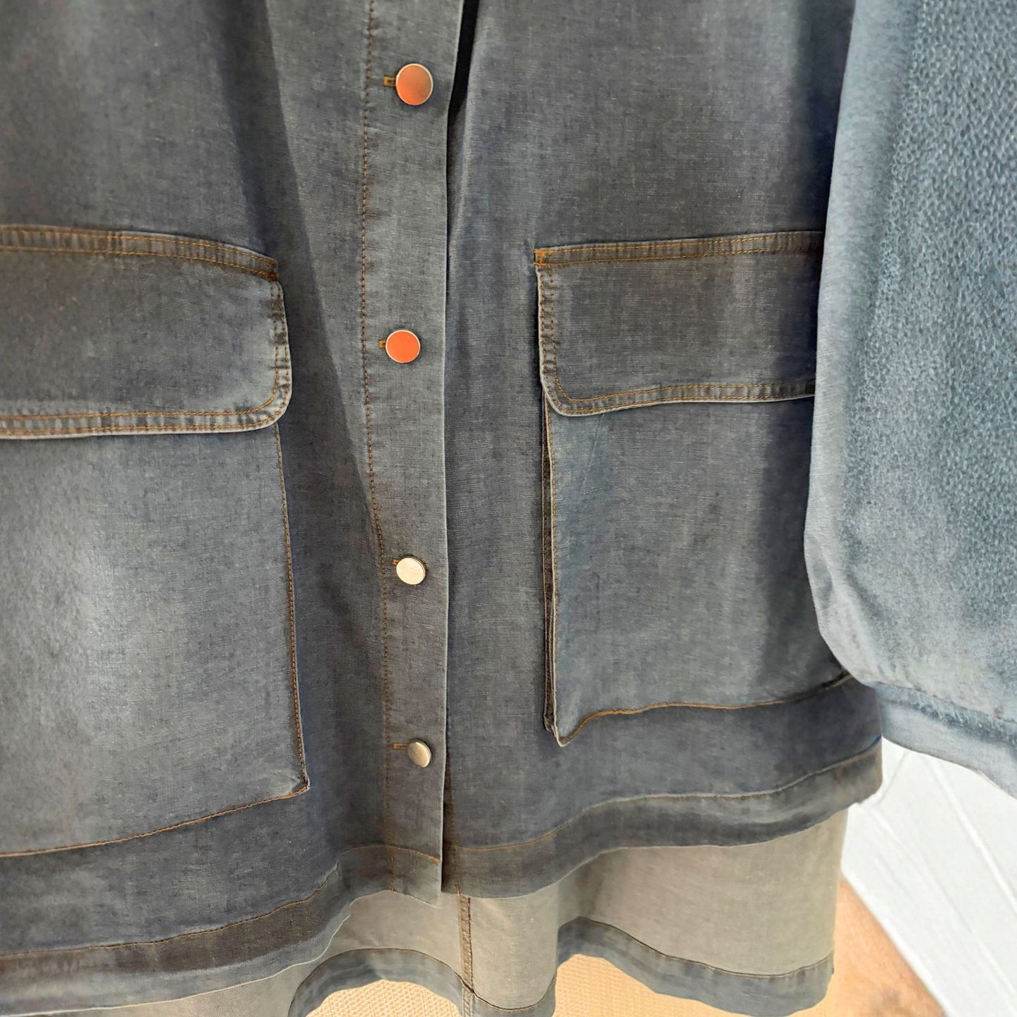 Sinne by Coom Jeansjacke Denimblau Vokuhila große Größen – Nickis XXL Fashion – Ansicht 6