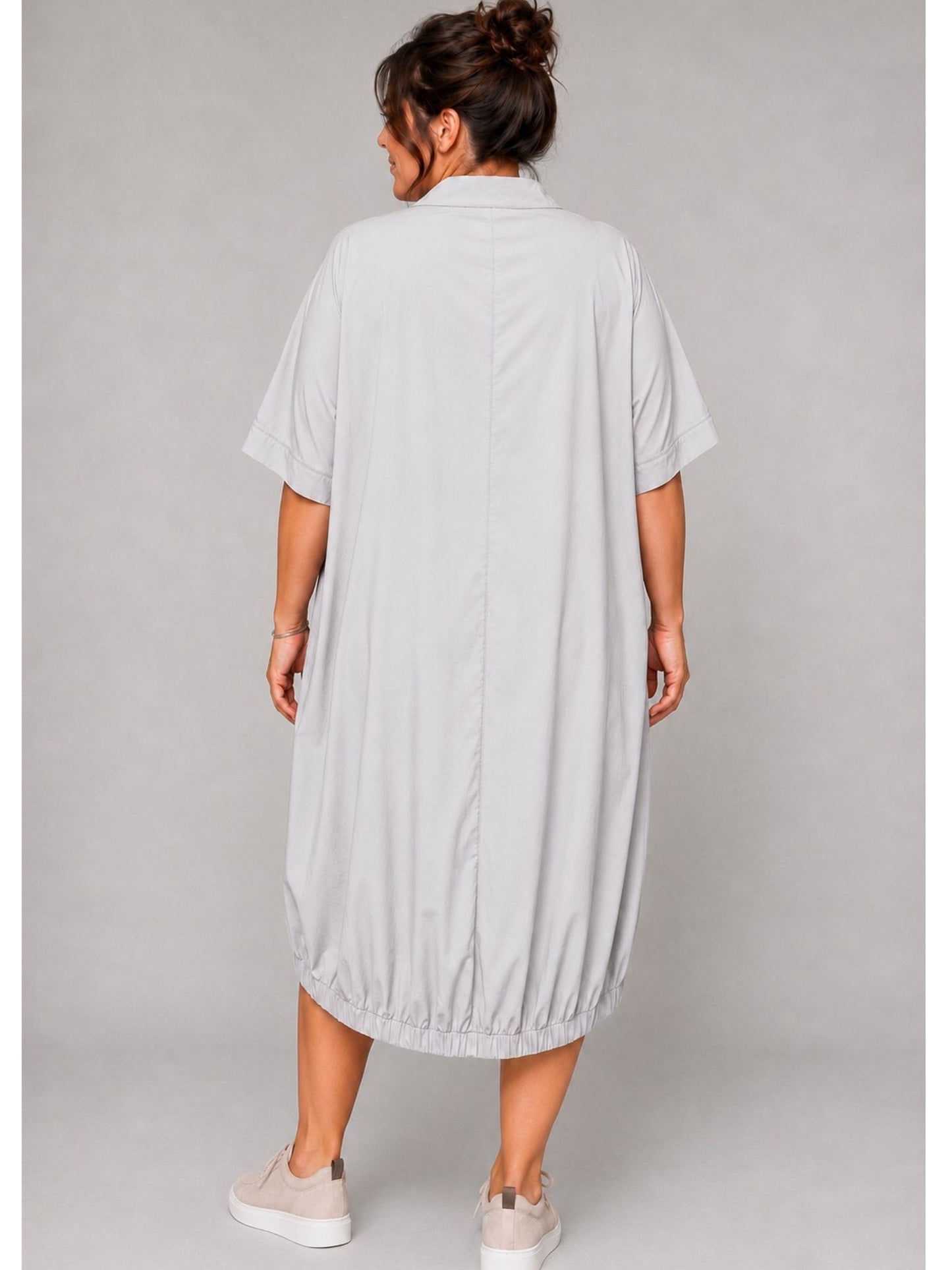 Sinne by Coom Sommerkleid mit Raffung-Saum und Taschen