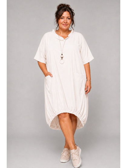 Sinne by Coom Sommerkleid mit Raffung-Saum und Taschen