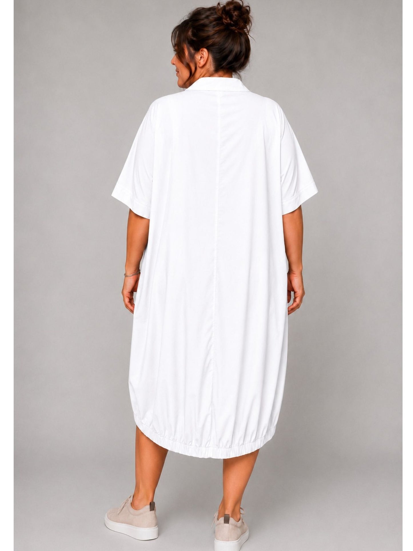 Sinne by Coom Sommerkleid mit Raffung-Saum und Taschen
