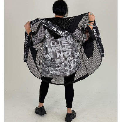 Sinne by Coom Netzcardigan Oversize Microtaft große Größen – Nickis XXL Fashion – Ansicht 4