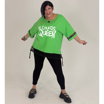 Sinne by Coom Shirt Tunika  – Chaos Queen Oversize mit Netzdetails verschiedene Farben