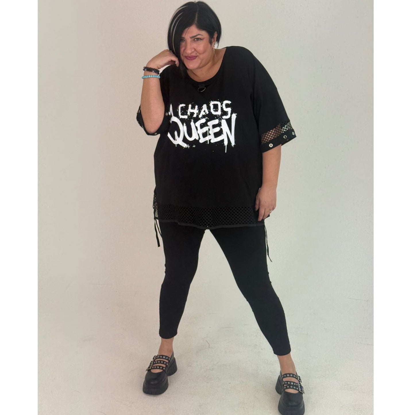 Sinne by Coom Tunika Chaos Queen Oversize große Größen – Nickis XXL Fashion – Ansicht 2