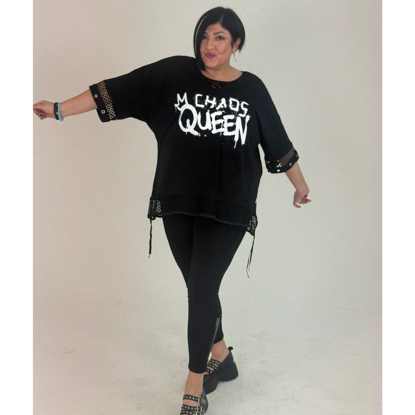 Sinne by Coom Tunika Chaos Queen Oversize große Größen – Nickis XXL Fashion – Ansicht 3