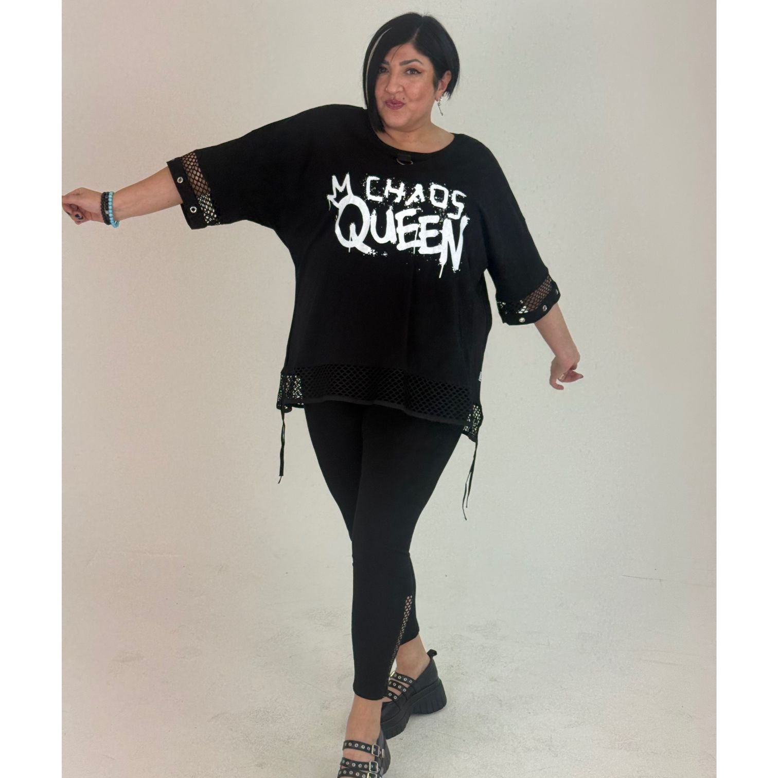 Sinne by Coom Tunika Chaos Queen Oversize große Größen – Nickis XXL Fashion – Ansicht 3