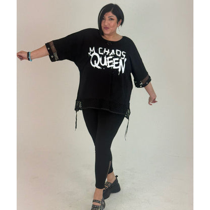 Sinne by Coom Tunika Chaos Queen Oversize große Größen – Nickis XXL Fashion – Ansicht 3
