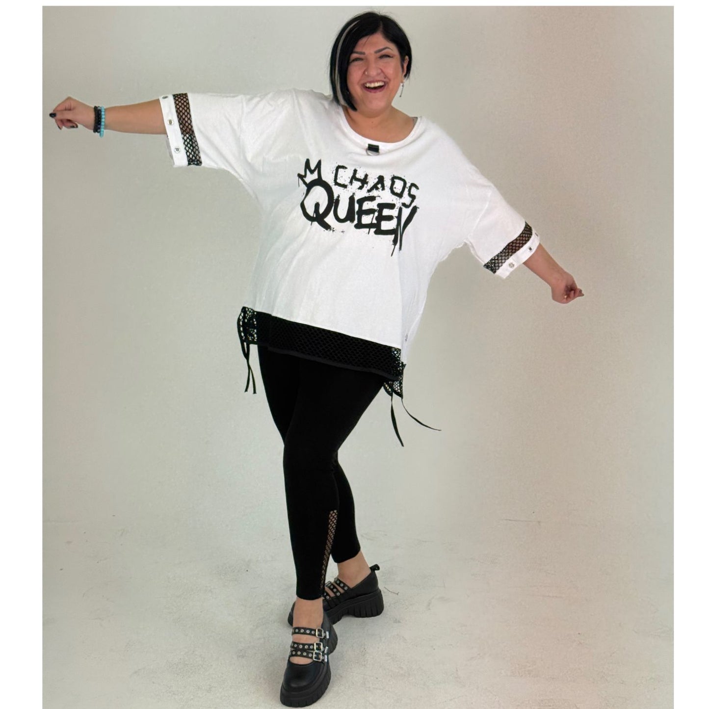 Sinne by Coom Tunika Chaos Queen Oversize große Größen – Nickis XXL Fashion – Ansicht 5