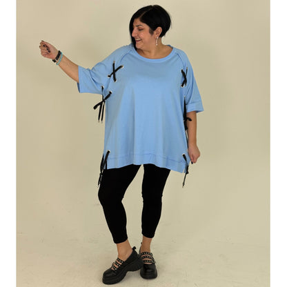 Sinne by Coom Shirt mit Bändern & Lochnieten Oversize verschiedene Farben