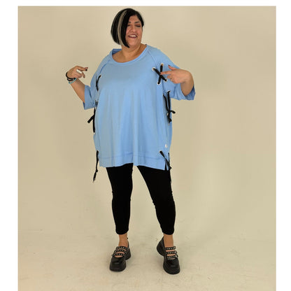 Sinne by Coom Shirt mit Bändern & Lochnieten Oversize verschiedene Farben