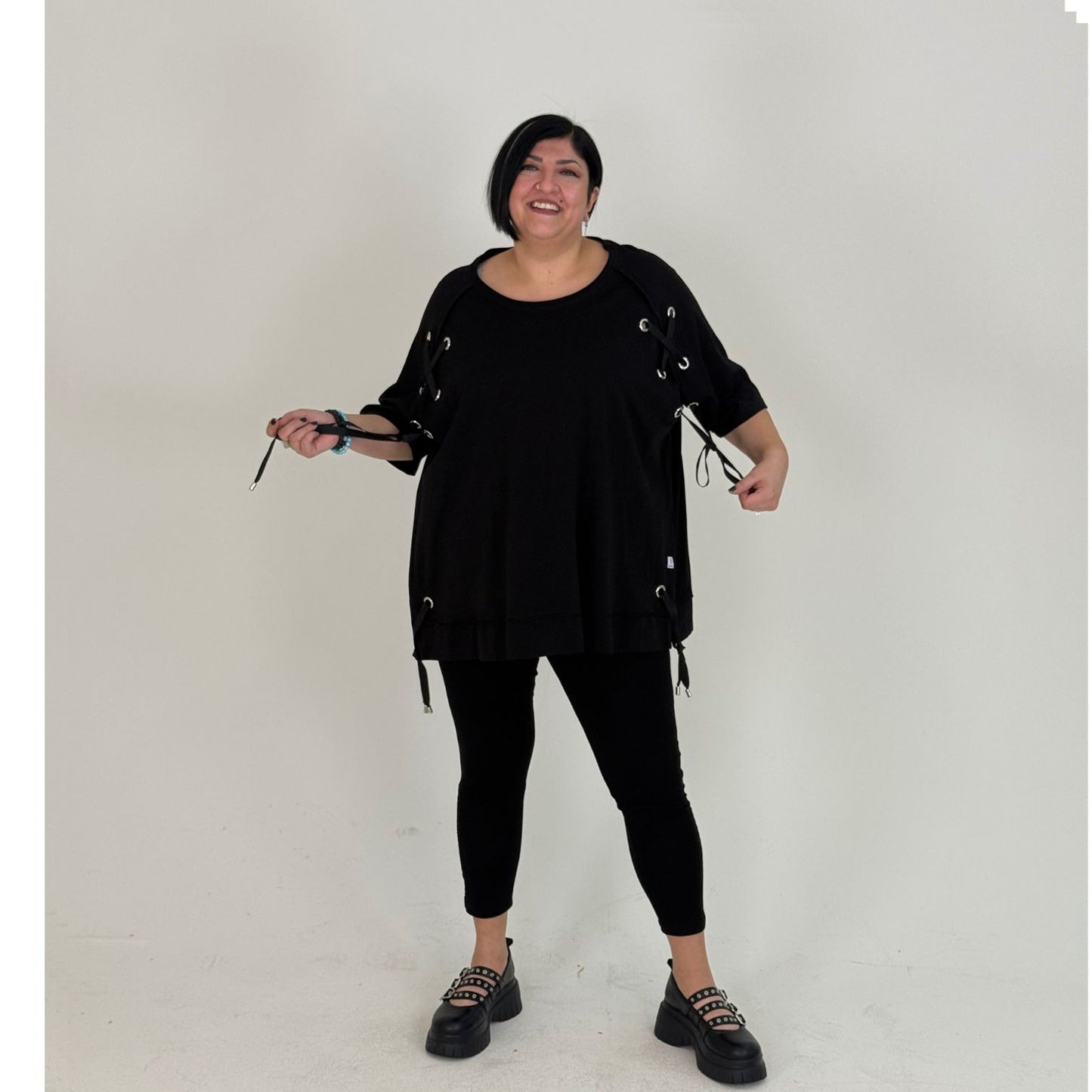 Sinne by Coom Shirt Koralle Lochnieten Oversize große Größen – Nickis XXL Fashion – Ansicht 3