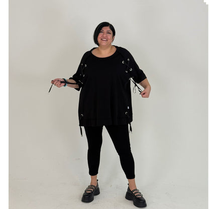 Sinne by Coom Shirt Koralle Lochnieten Oversize große Größen – Nickis XXL Fashion – Ansicht 3