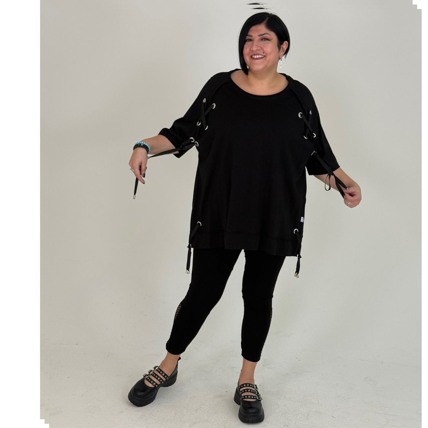 Sinne by Coom Shirt Koralle Lochnieten Oversize große Größen – Nickis XXL Fashion – Ansicht 5