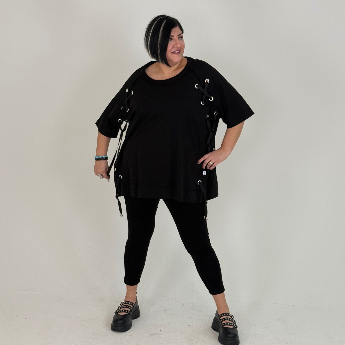 Sinne by Coom Shirt Koralle Lochnieten Oversize große Größen – Nickis XXL Fashion – Ansicht 4