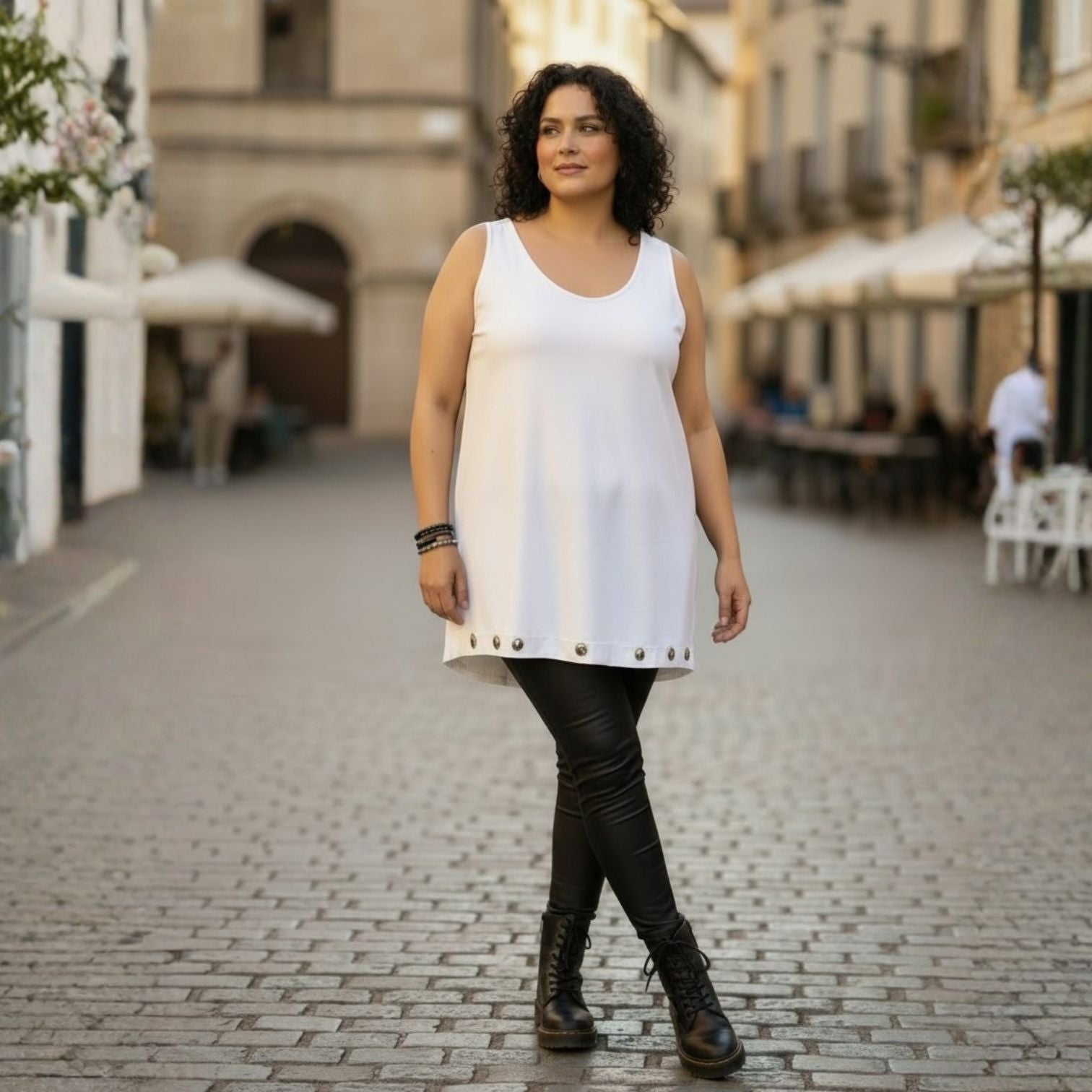 Sinne by Coom Ösen Top A-Linie große Größen – Nickis XXL Fashion