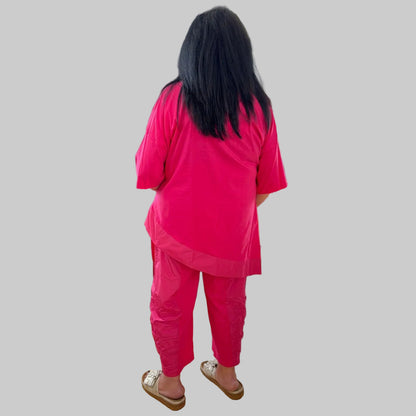 Sinne by Coom Tunika asymmetrisch Microtaft Plus Size 44–58