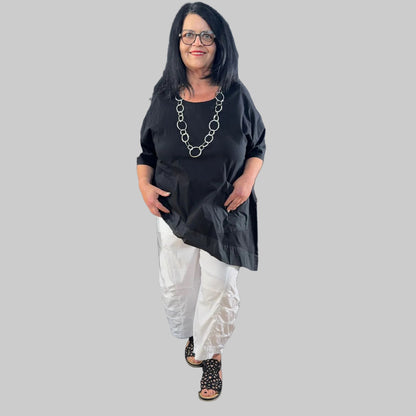 Sinne by Coom Tunika asymmetrisch Microtaft Plus Size 44–58