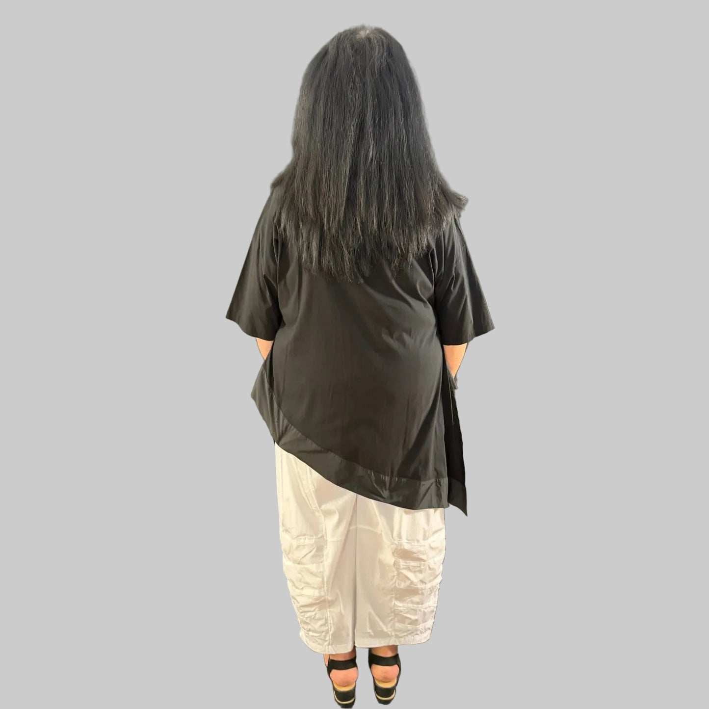 Sinne by Coom Tunika asymmetrisch Microtaft Plus Size 44–58