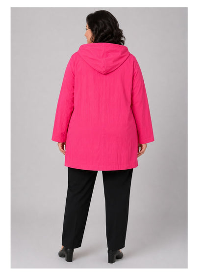 Sinne by Coom Windbreaker – Hellgelb & Pink | Kapuze, Übergrößen Jacke